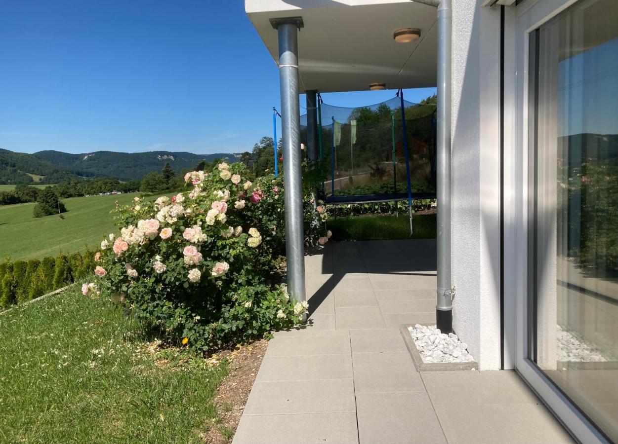 Apartmán Atemberaubender Ausblick Mit Premium-Wanderwegen Vor Der Haustuer Albstadt Exteriér fotografie